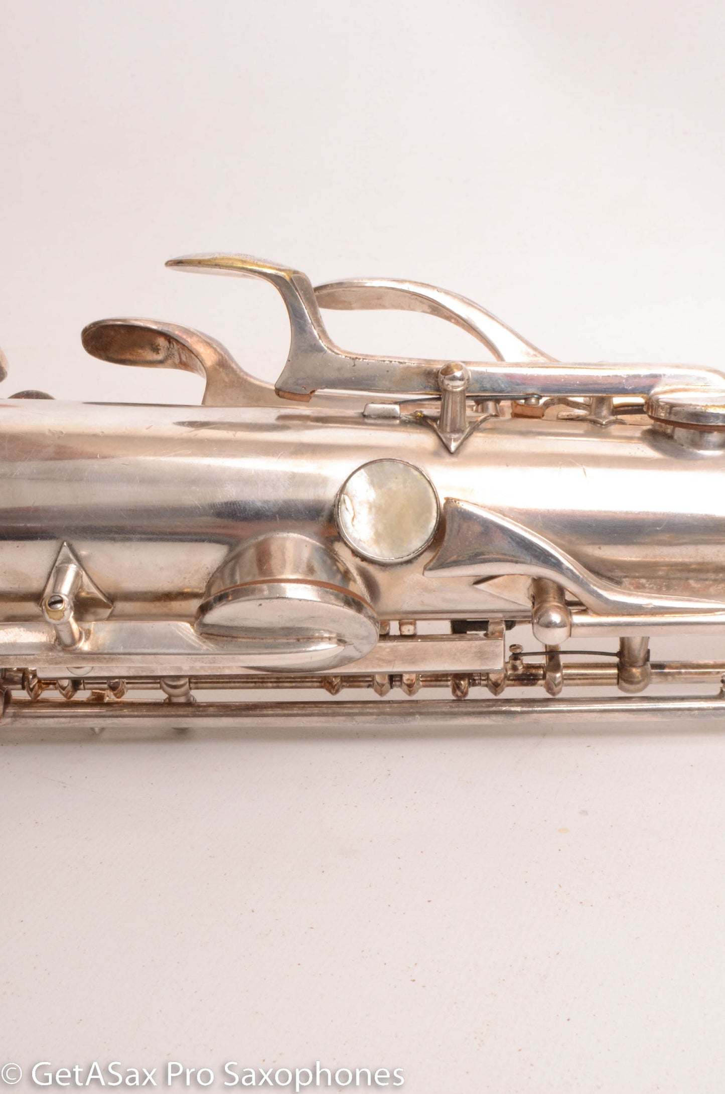 Buescher Top Hat and Cane Tenor Original Silver Plate Super Rare 356387