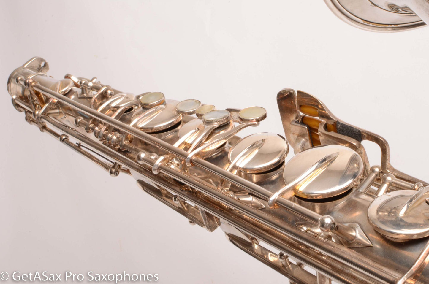 Buescher Top Hat and Cane Tenor Original Silver Plate Super Rare 356387