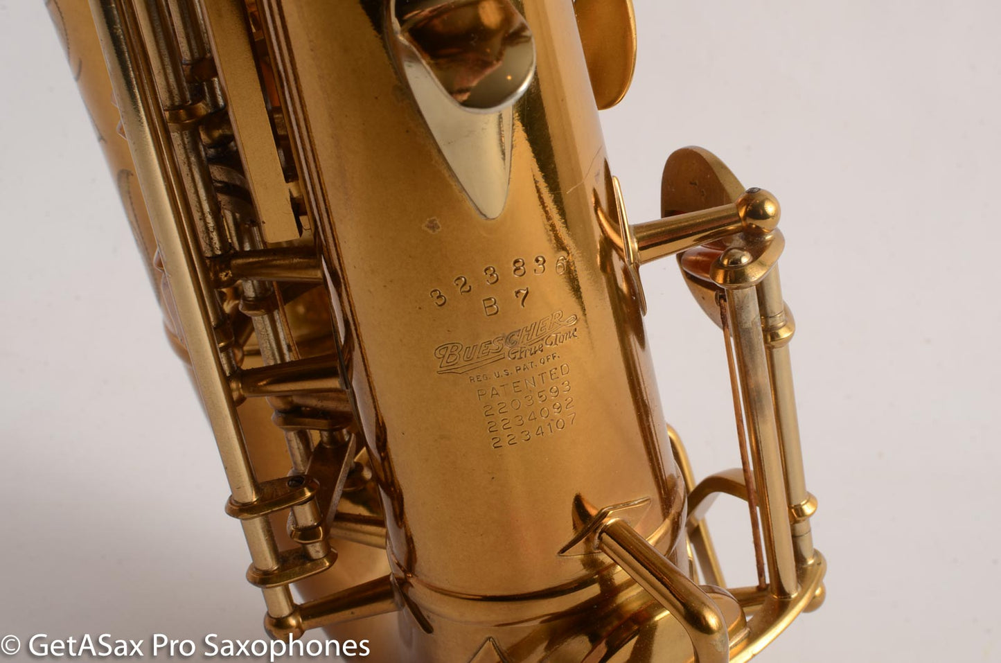 Buescher Top Hat and Cane Alto Saxophone Super 400 Near Mint Superb 323836