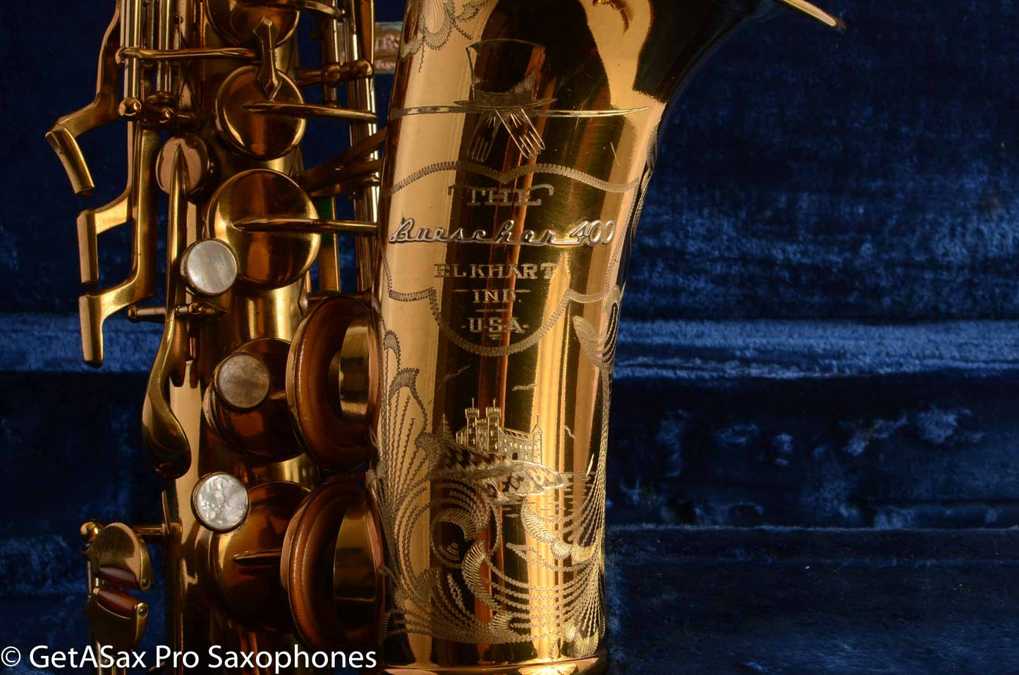 Buescher Top Hat and Cane Alto Saxophone Super 400 Near Mint Superb 323836