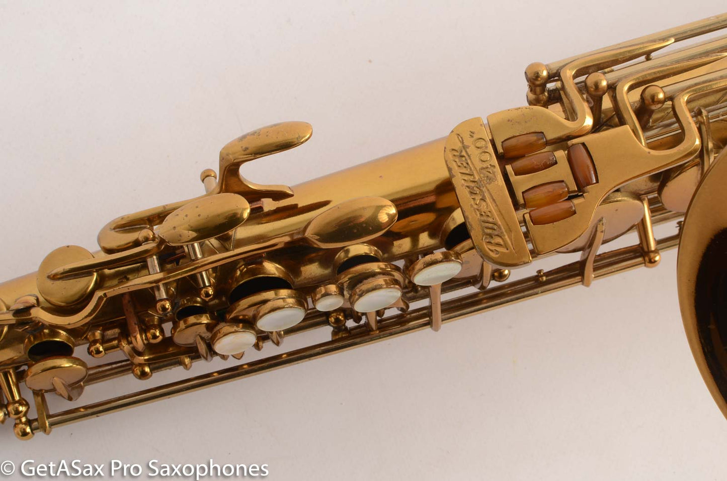 Buescher Top Hat and Cane Alto Saxophone Super 400 Near Mint Superb 323836