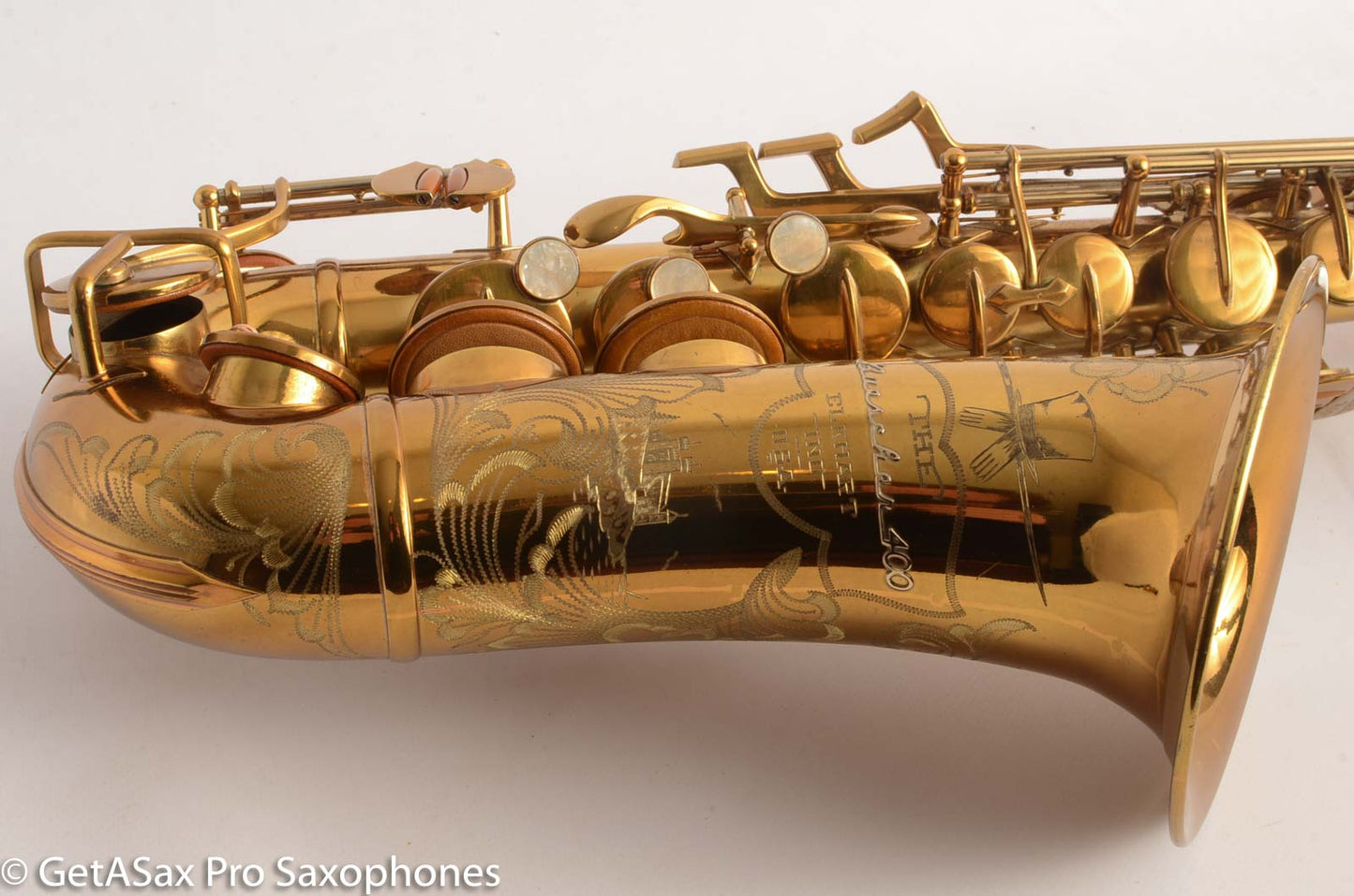 Buescher Top Hat and Cane Alto Saxophone Super 400 Near Mint Superb 323836