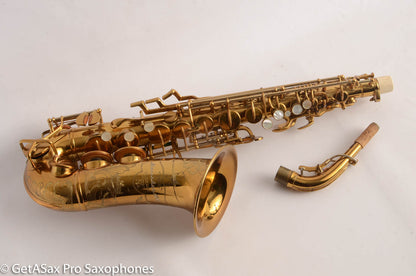 Buescher Top Hat and Cane Alto Saxophone Super 400 Near Mint Superb 323836