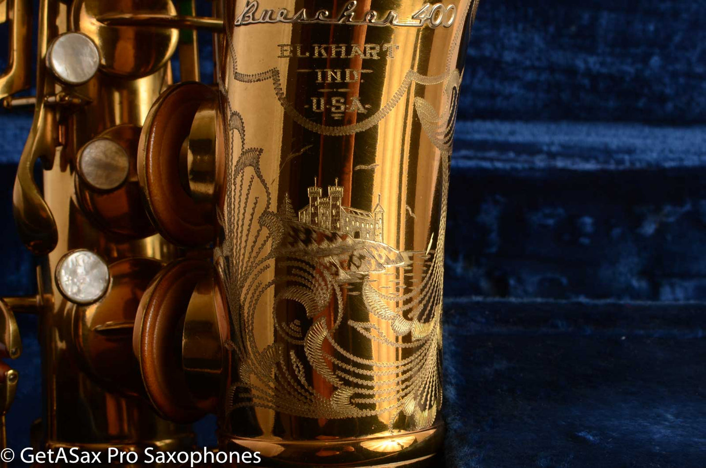 Buescher Top Hat and Cane Alto Saxophone Super 400 Near Mint Superb 323836