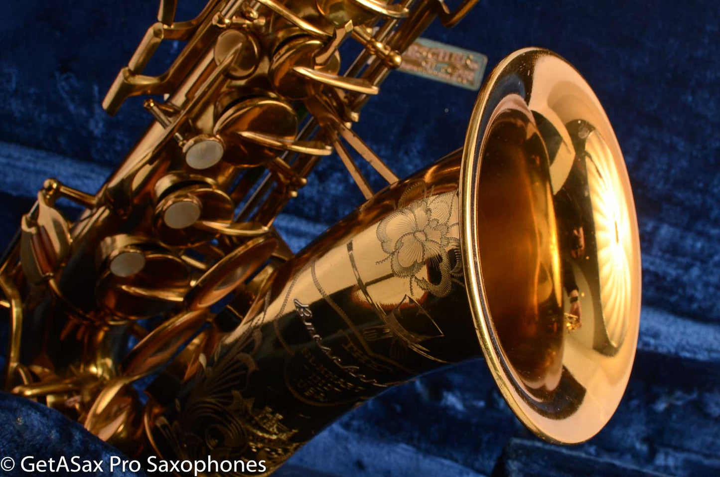 Buescher Top Hat and Cane Alto Saxophone Super 400 Near Mint Superb 323836