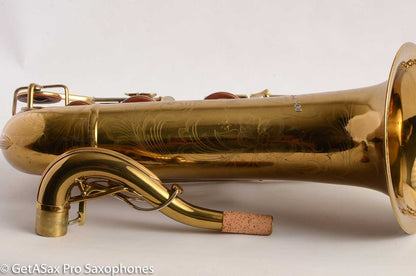 Buescher Top Hat and Cane Tenor Saxophone Fresh Overhaul Factory Relacquer 300849