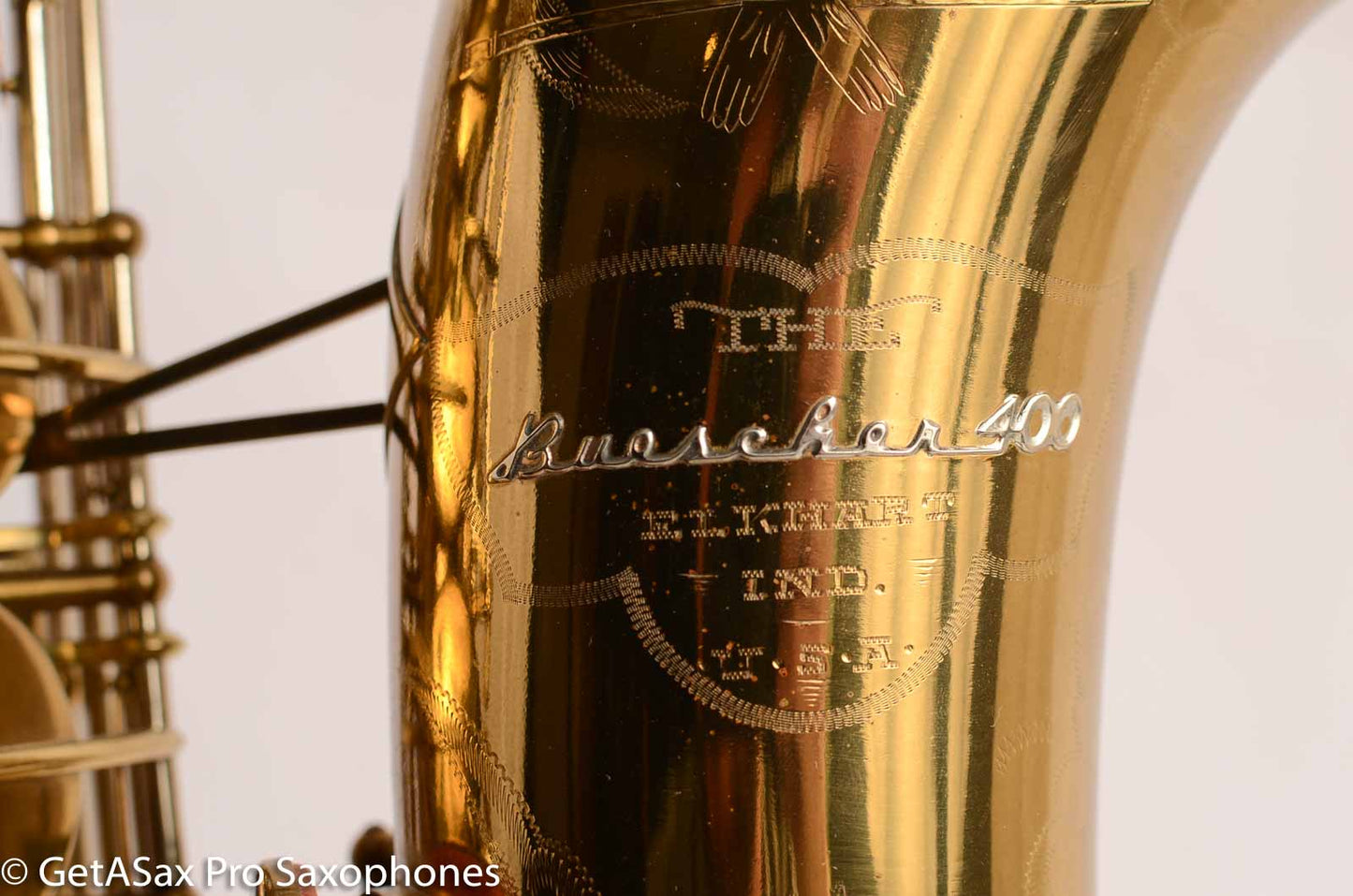 Buescher Top Hat and Cane Tenor Saxophone Fresh Overhaul Factory Relacquer 300849