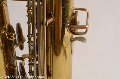 Buescher Top Hat and Cane Tenor Saxophone Relacquered, Pickup Plugged Old Pads Great Deal