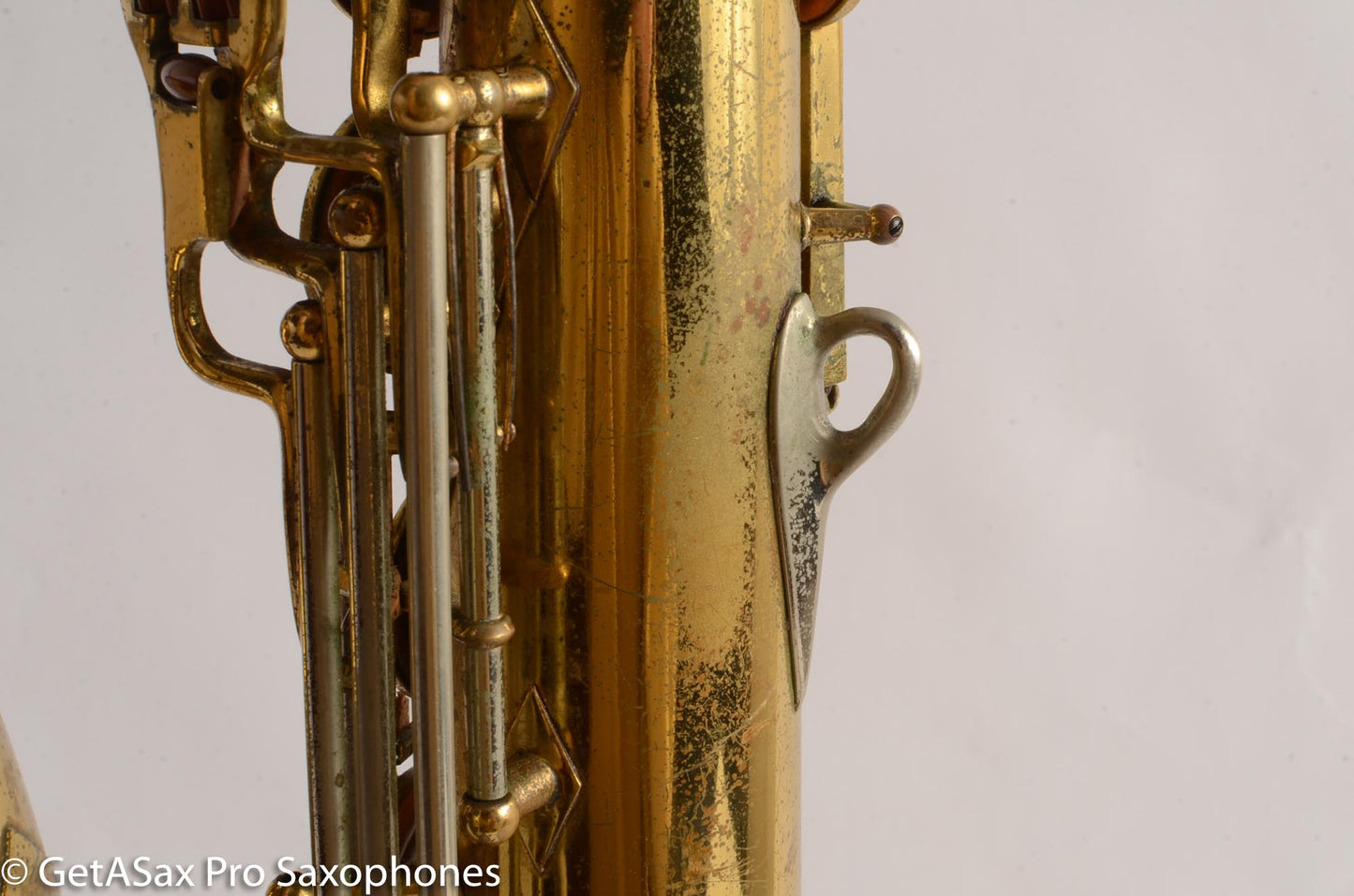 Buescher Top Hat and Cane Tenor Saxophone Relacquered, Pickup Plugged Old Pads Great Deal