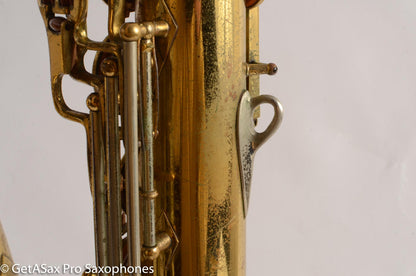 Buescher Top Hat and Cane Tenor Saxophone Relacquered, Pickup Plugged Old Pads Great Deal