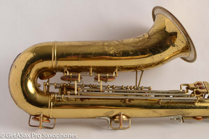 Buescher Top Hat and Cane Tenor Saxophone Relacquered, Pickup Plugged Old Pads Great Deal