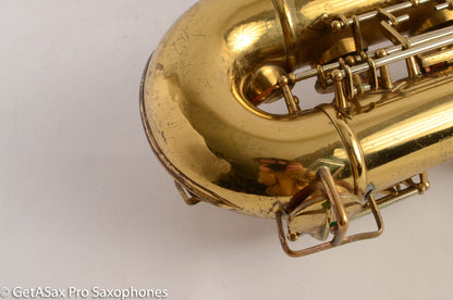 Buescher Top Hat and Cane Tenor Saxophone Relacquered, Pickup Plugged Old Pads Great Deal