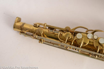 Buescher Top Hat and Cane Tenor Saxophone Relacquered, Pickup Plugged Old Pads Great Deal