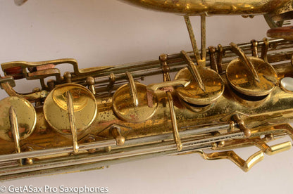 Buescher Top Hat and Cane Tenor Saxophone Relacquered, Pickup Plugged Old Pads Great Deal