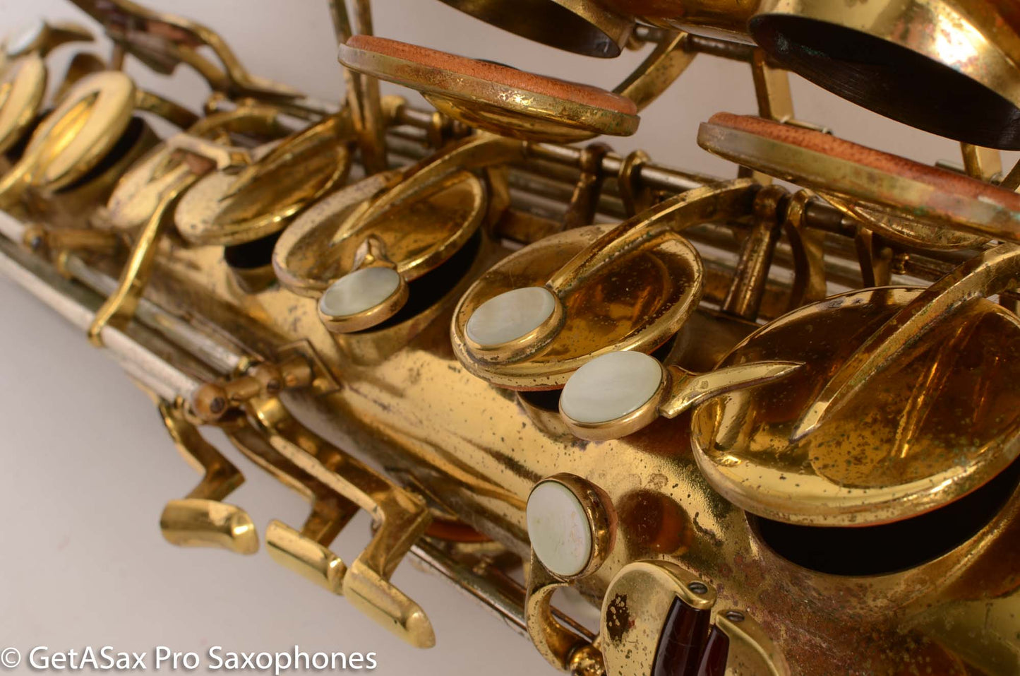 Buescher Top Hat and Cane Tenor Saxophone Relacquered, Pickup Plugged Old Pads Great Deal