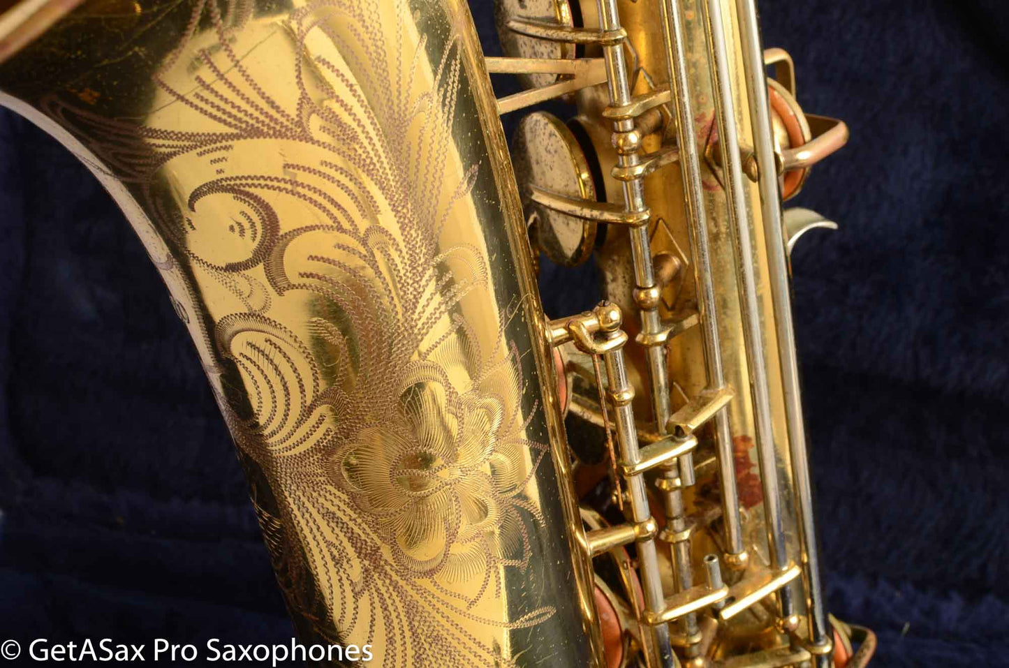 Buescher Top Hat and Cane Tenor Saxophone Relacquered, Pickup Plugged Old Pads Great Deal