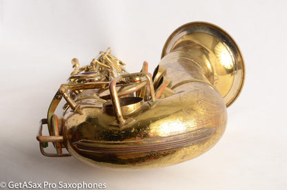 Buescher Top Hat and Cane Tenor Saxophone Relacquered, Pickup Plugged Old Pads Great Deal