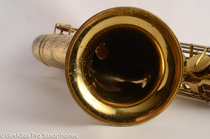 Buescher Top Hat and Cane Tenor Saxophone Relacquered, Pickup Plugged Old Pads Great Deal