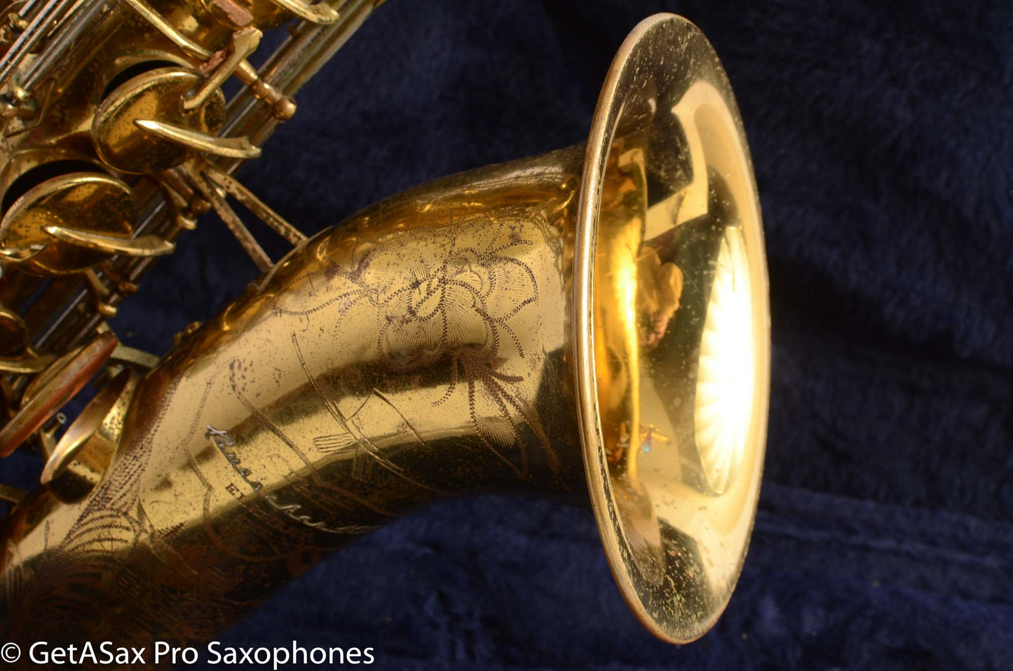 Buescher Top Hat and Cane Tenor Saxophone Relacquered, Pickup Plugged Old Pads Great Deal