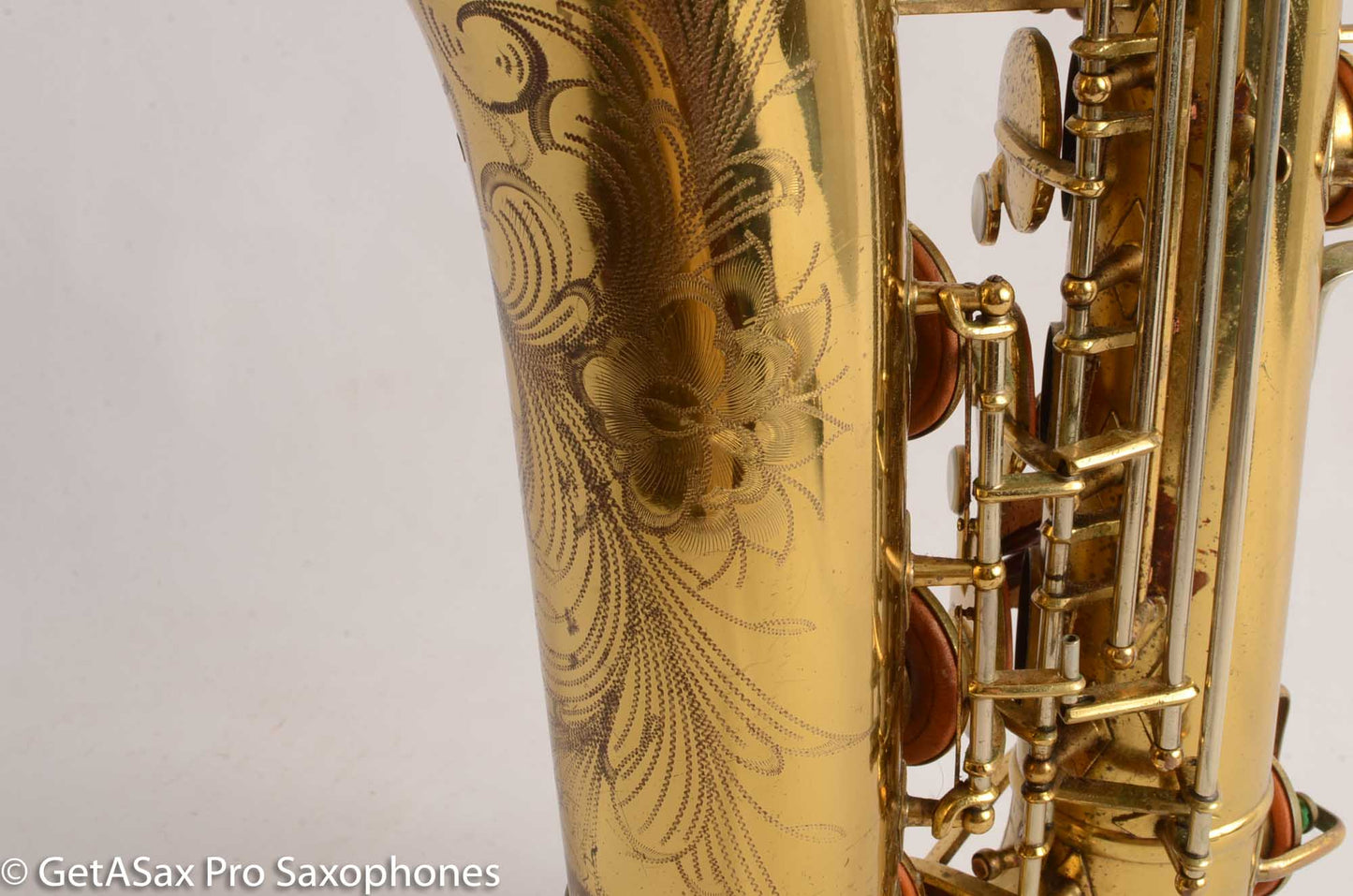 Buescher Top Hat and Cane Tenor Saxophone Relacquered, Pickup Plugged Old Pads Great Deal