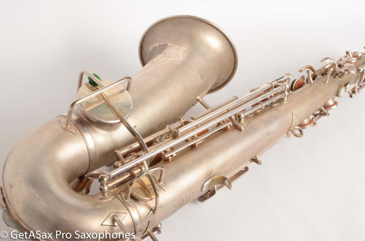 Buescher True Tone Alto Original Silver Plate Old Pads Great Deal! 140356