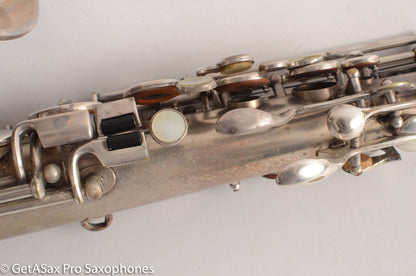 Buescher True Tone Alto Saxophone 1 Neck 196723 Silver Plate Fair Condition