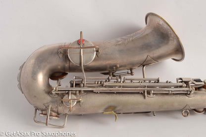 Buescher True Tone Alto Saxophone 1 Neck 196723 Silver Plate Fair Condition