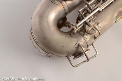 Buescher True Tone Alto Saxophone 1 Neck 196723 Silver Plate Fair Condition
