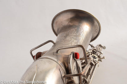 Buescher True Tone Alto Saxophone 1 Neck 196723 Silver Plate Fair Condition