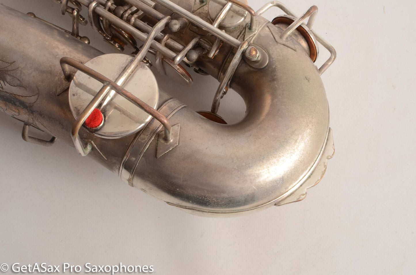 Buescher True Tone Alto Saxophone 1 Neck 196723 Silver Plate Fair Condition