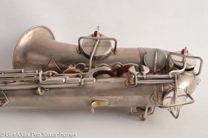 Buescher True Tone Alto Saxophone 1 Neck 196723 Silver Plate Fair Condition