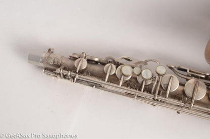 Buescher True Tone Alto Saxophone 1 Neck 196723 Silver Plate Fair Condition