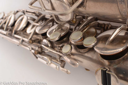 Buescher True Tone Alto Saxophone 1 Neck 196723 Silver Plate Fair Condition
