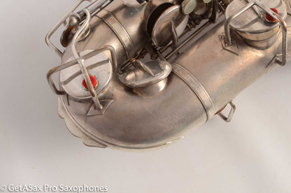 Buescher True Tone Alto Saxophone 1 Neck 196723 Silver Plate Fair Condition