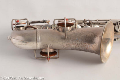 Buescher True Tone Alto Saxophone 1 Neck 196723 Silver Plate Fair Condition