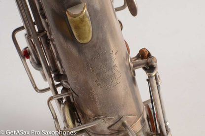 Buescher True Tone Alto Saxophone 1 Neck 196723 Silver Plate Fair Condition