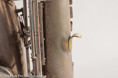 Buescher True Tone Alto Saxophone 1 Neck 196723 Silver Plate Fair Condition