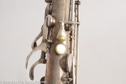 Buescher True Tone Alto Saxophone 1 Neck 196723 Silver Plate Fair Condition