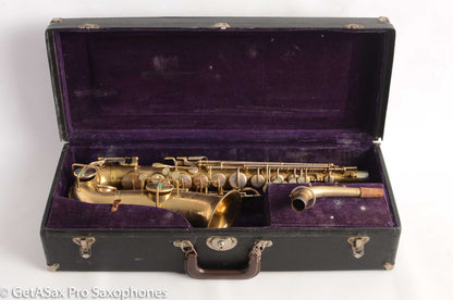 Buescher True Tone Alto Saxophone 202609 Original Gold Plate Very Good Condition