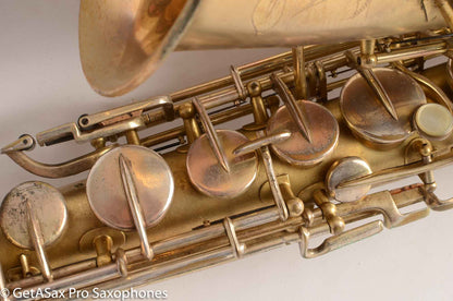 Buescher True Tone Alto Saxophone 202609 Original Gold Plate Very Good Condition