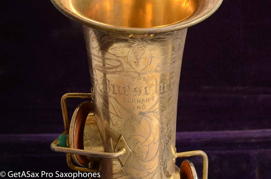 Buescher True Tone Alto Saxophone 202609 Original Gold Plate Very Good Condition