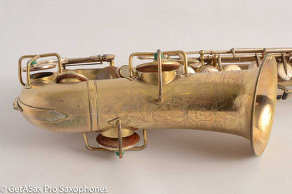 Buescher True Tone Alto Saxophone 202609 Original Gold Plate Very Good Condition