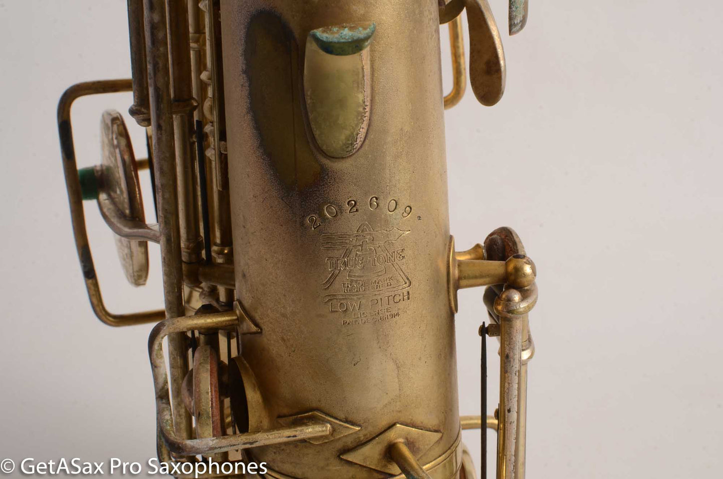Buescher True Tone Alto Saxophone 202609 Original Gold Plate Very Good Condition