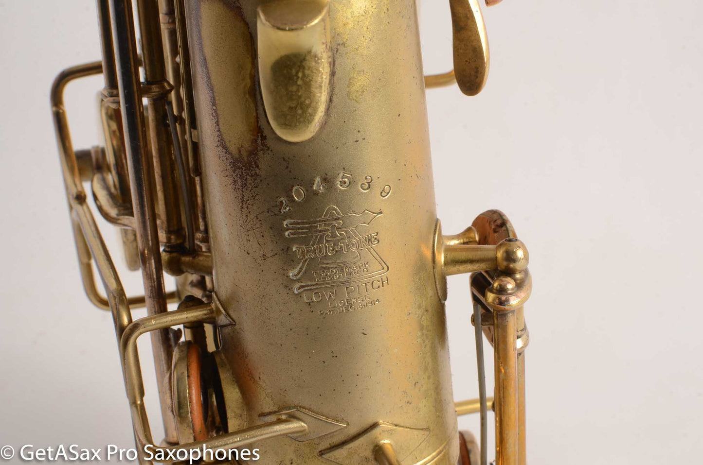Buescher True Tone Alto Saxophone 204539 Original Gold Plate Good Condition
