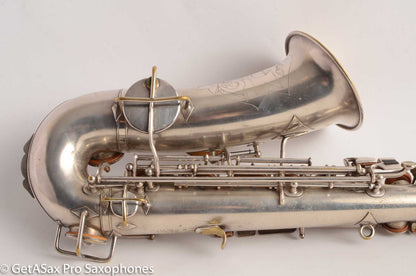 Buescher True Tone Alto Saxophone 83005 Original Silver Plate