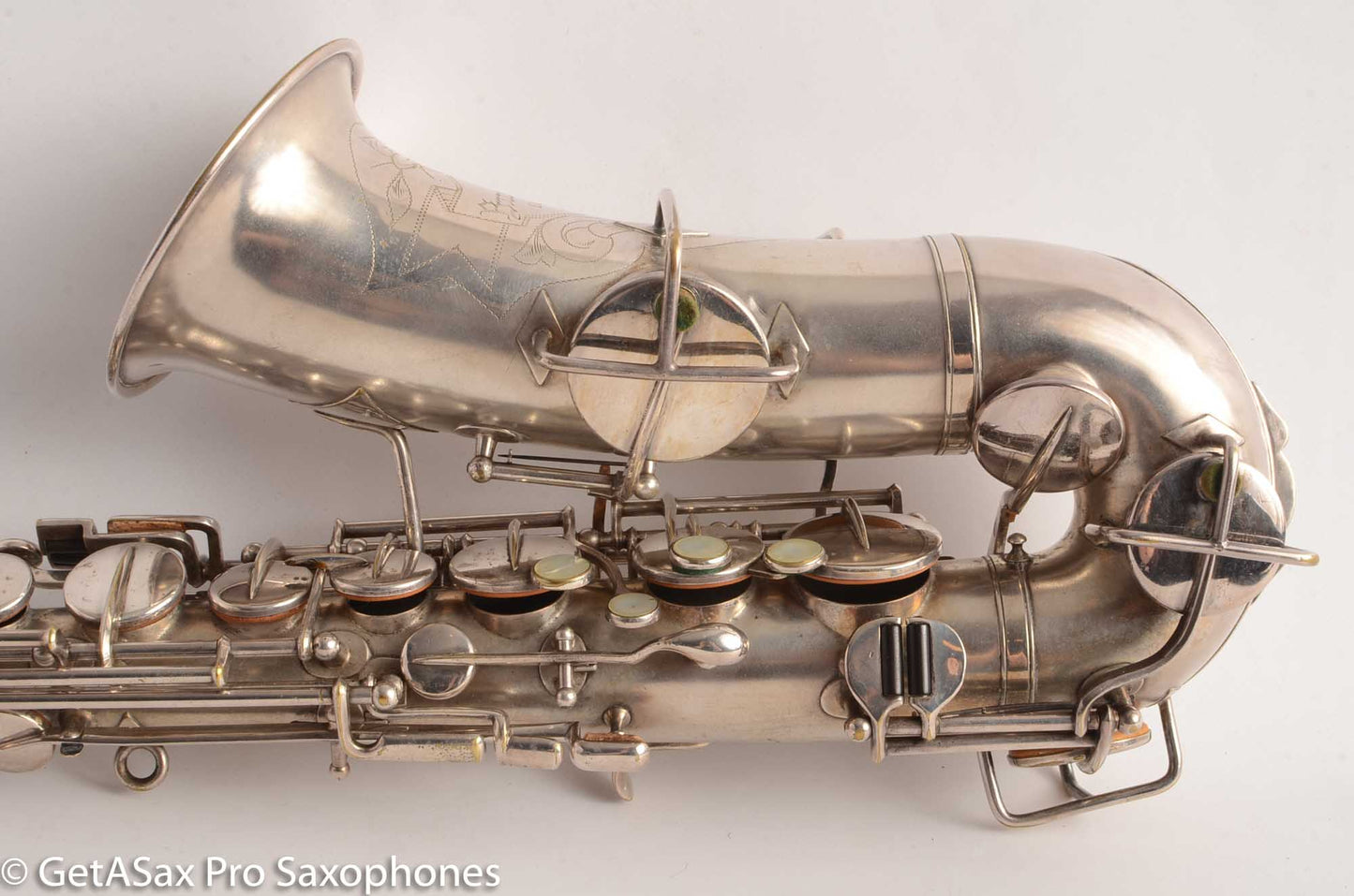 Buescher True Tone Alto Saxophone 83005 Original Silver Plate