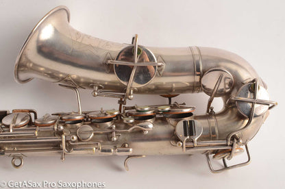 Buescher True Tone Alto Saxophone 83005 Original Silver Plate