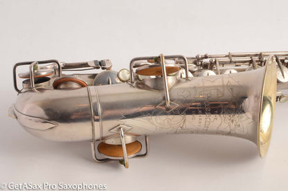 Buescher True Tone Alto Saxophone 83005 Original Silver Plate