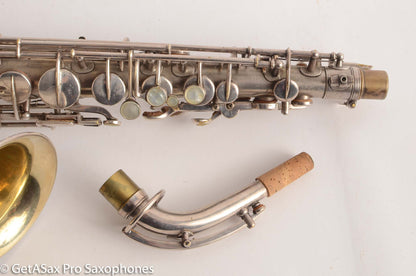 Buescher True Tone Alto Saxophone 83005 Original Silver Plate