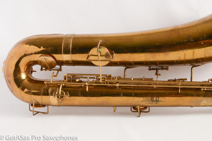 Buescher True Tone Bass Saxophone Fresh Full Overhaul! Very Good Condition